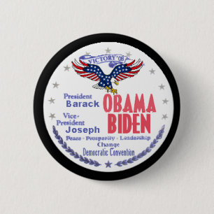 Botón del boleto de Obama Biden