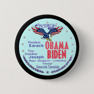 Botón del boleto de Obama Biden
