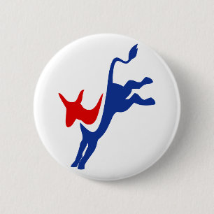 Botón del burro de Demócrata