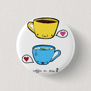 Botón del café o del té