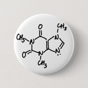 Botón del cafeína (alcaloide del café/del té),