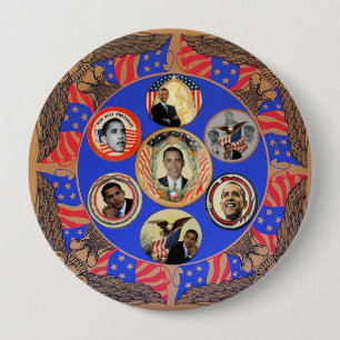 Botón del caleidoscopio 4-Inch de Obama