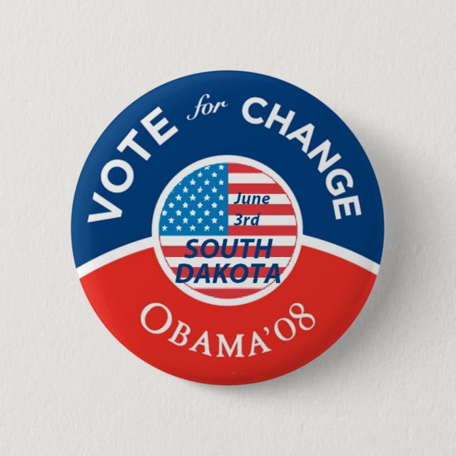 Botón del cambio de DAKOTA DEL SUR (Anverso)
