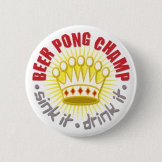 Botón del campeón de Pong de la cerveza