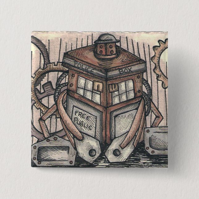 Botón del carácter de Steampunk (Anverso)