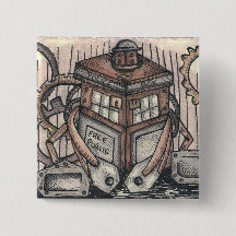 Botón del carácter de Steampunk