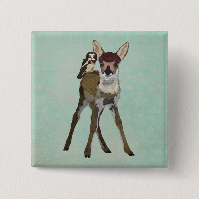 Botón del cervatillo y del búho (Anverso)