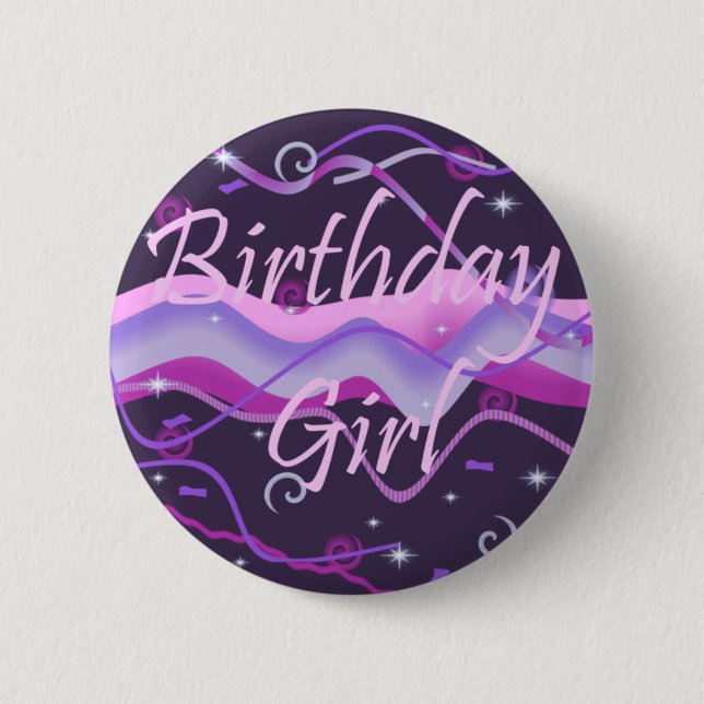 Botón del chica del cumpleaños (Anverso)