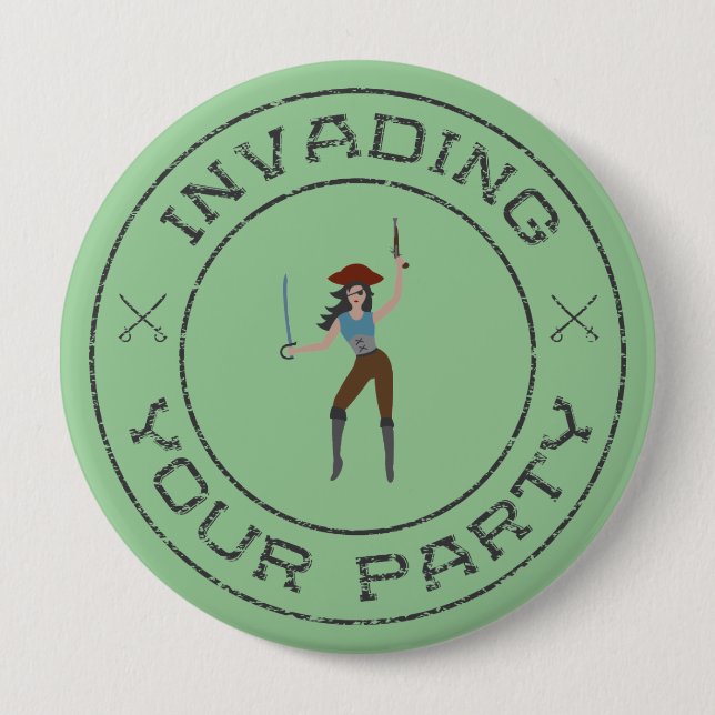 Botón del chica del pirata (Anverso)