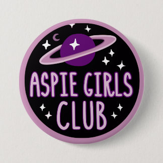 Botón del club de los chicas de Aspie (logotipo