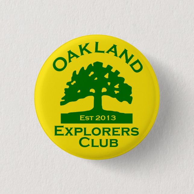 Botón del club de los exploradores de Oakland (Anverso)