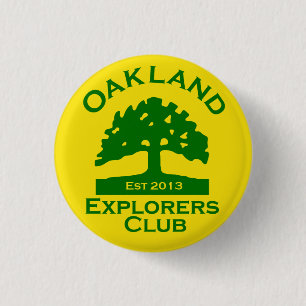 Botón del club de los exploradores de Oakland