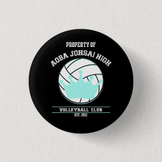 Botón del club del voleibol de Haikyuu el | Aoba
