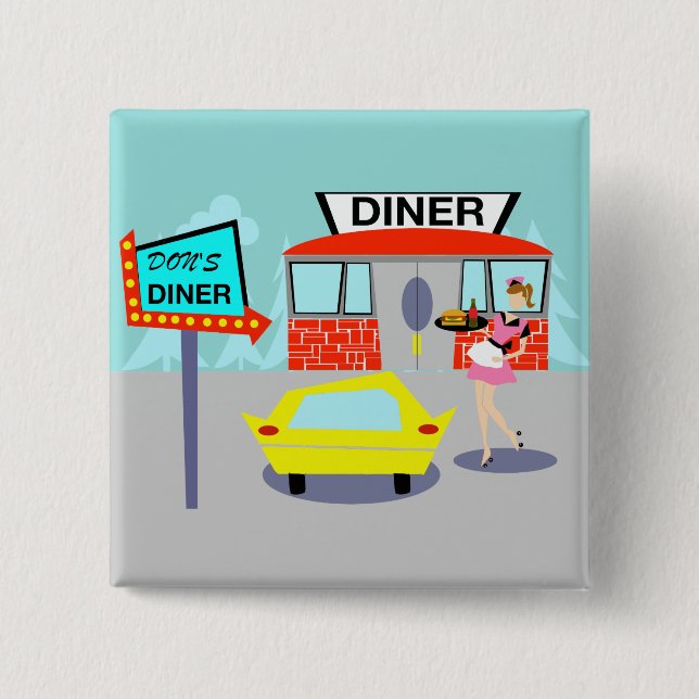 botón del comensal de los años 50 (Anverso)