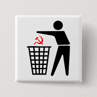 Botón del comunismo de la basura