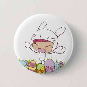 Botón del conejito de pascua