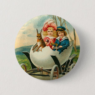 Botón del conejito de pascua del Victorian