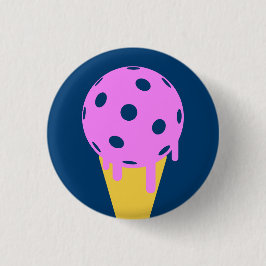 Botón del cono de helado del verano de Pickleball