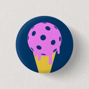 Botón del cono de helado del verano de Pickleball