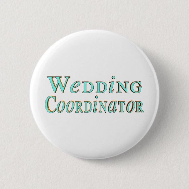 Botón del coordinador de la boda (Anverso)