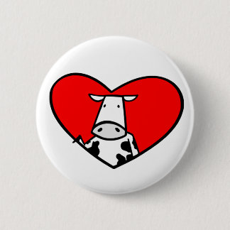 Botón del corazón de la vaca