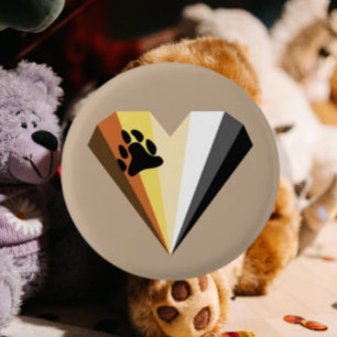 Botón del Corazón del Orgullo del Oso