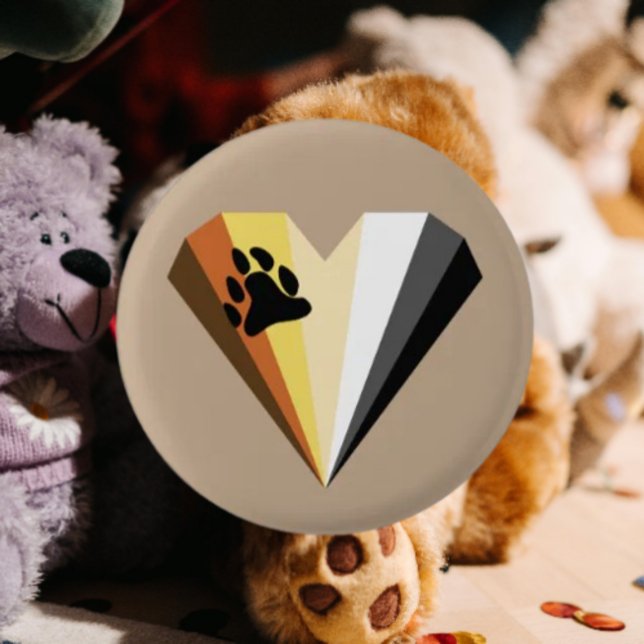 Botón del Corazón del Orgullo del Oso (Subido por el creador)