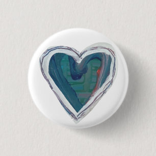 Botón del corazón pintado