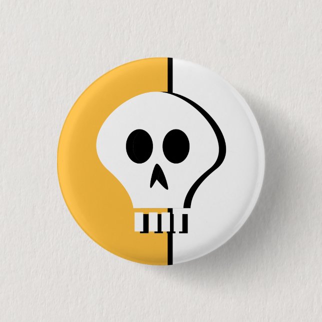 Botón del cráneo de Halloween (Anverso)