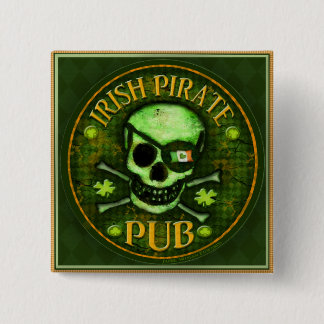 Botón del cráneo del Pub del pirata del día de St