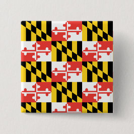 Botón del cuadrado de la bandera de Maryland