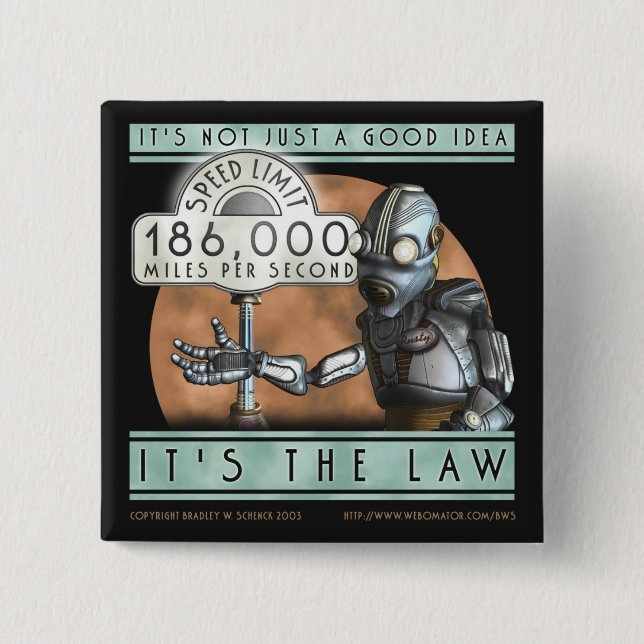 Botón del cuadrado del cadete del espacio (Anverso)