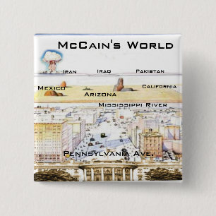 Botón del cuadrado del mundo de McCain