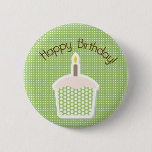 Botón del cumpleaños de la magdalena