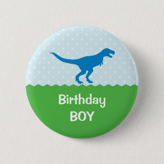 Botón del cumpleaños del dinosaurio