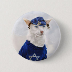 Botón del día de fiesta del gato de Jánuca Payo