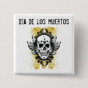 Botón del Día de los Muertos