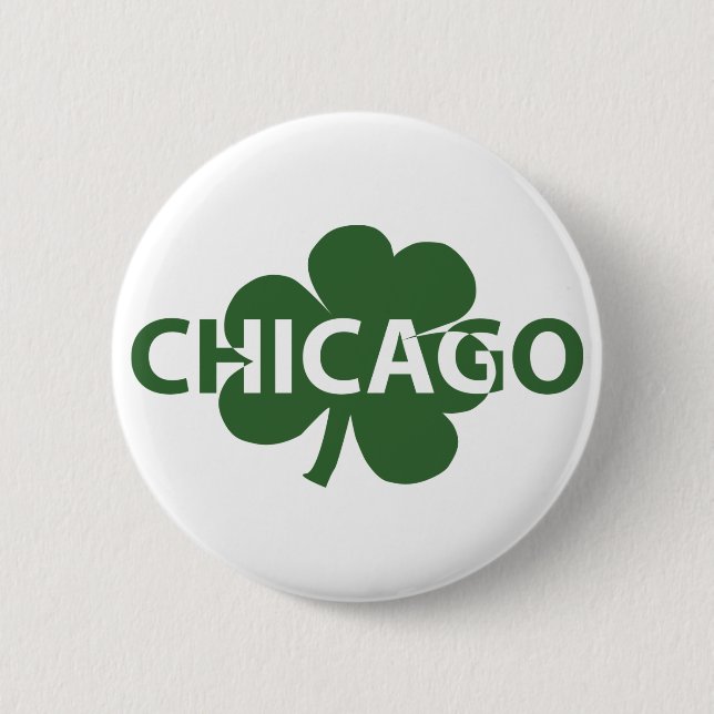 botón del Día de San Patricio de Chicago (Anverso)