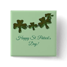 Botón del Día de San Patricio del Trébol