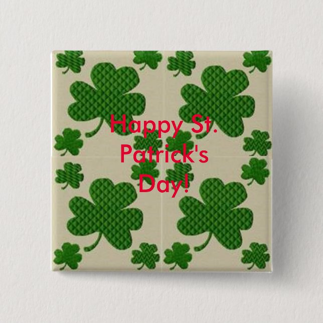 Botón del día de St Patrick (Anverso)