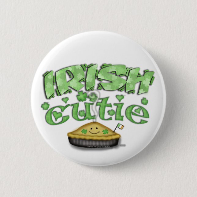 Botón del día de St Patrick del irlandés (Anverso)