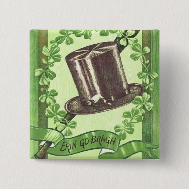 Botón del día de St Patrick del irlandés del (Anverso)