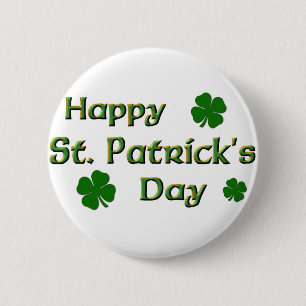 Botón del día de St Patrick feliz