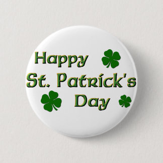 Botón del día de St Patrick feliz