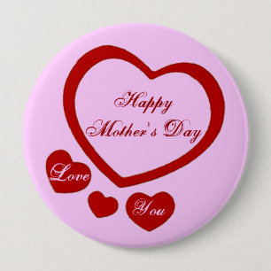 botón del Día del Corazón de la Madre