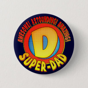 Botón del Día del Padre Super Papá