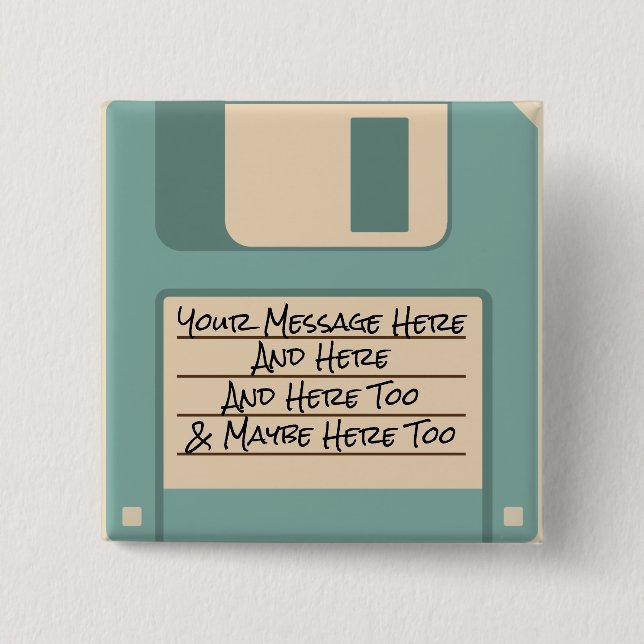 Botón del disco blando del ordenador de encargo (Anverso)