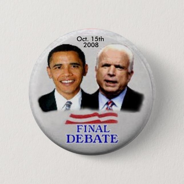 Botón del discusión de Obama/de McCain (Anverso)