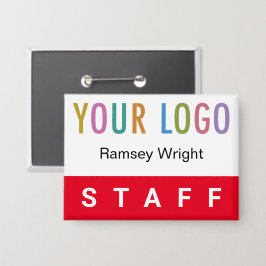 Botón del distintivo del nombre de la parte traser