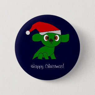 Botón del dragón del navidad